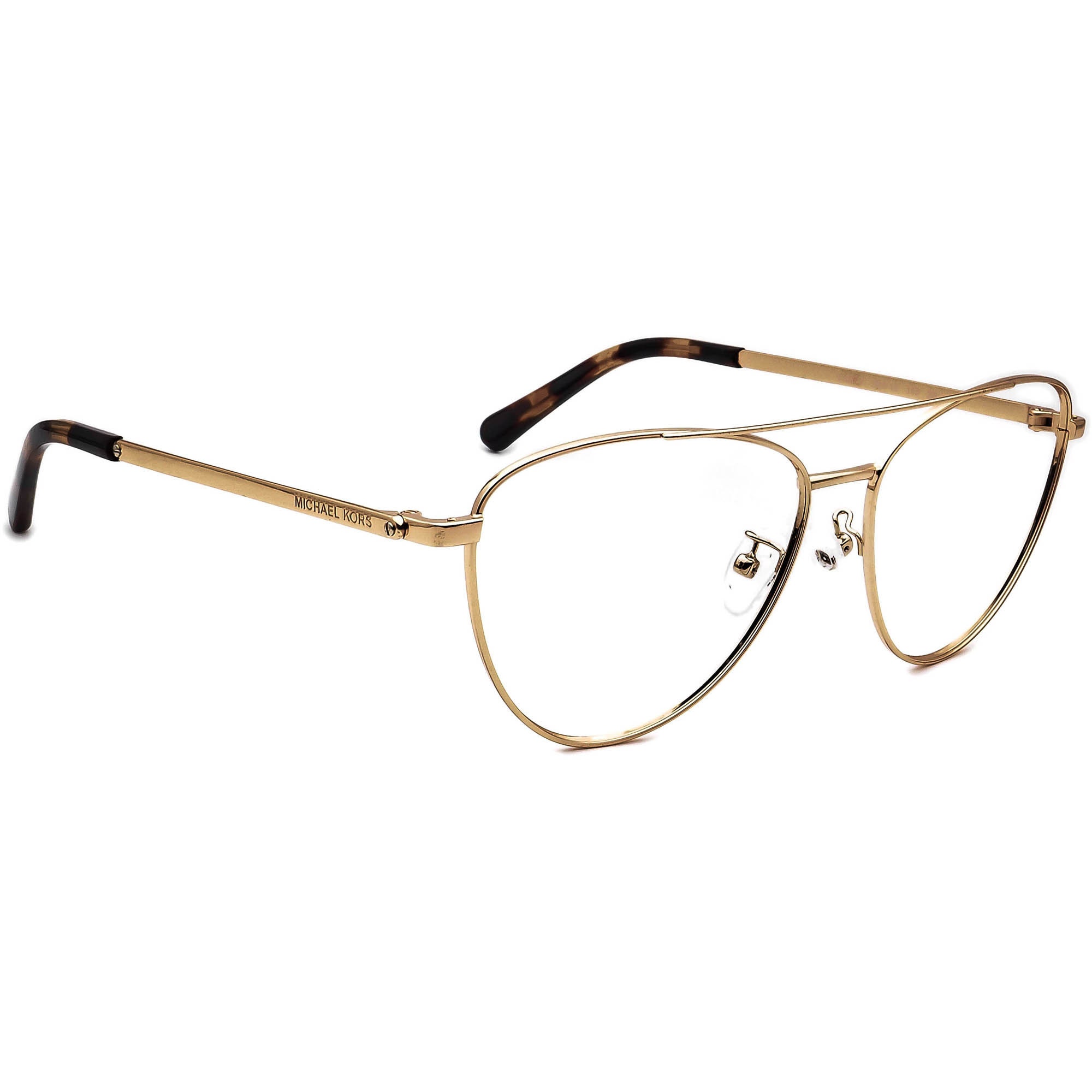 Michael Kors Matte BlackGold Eyeglasses  Glassescom  Free Shipping