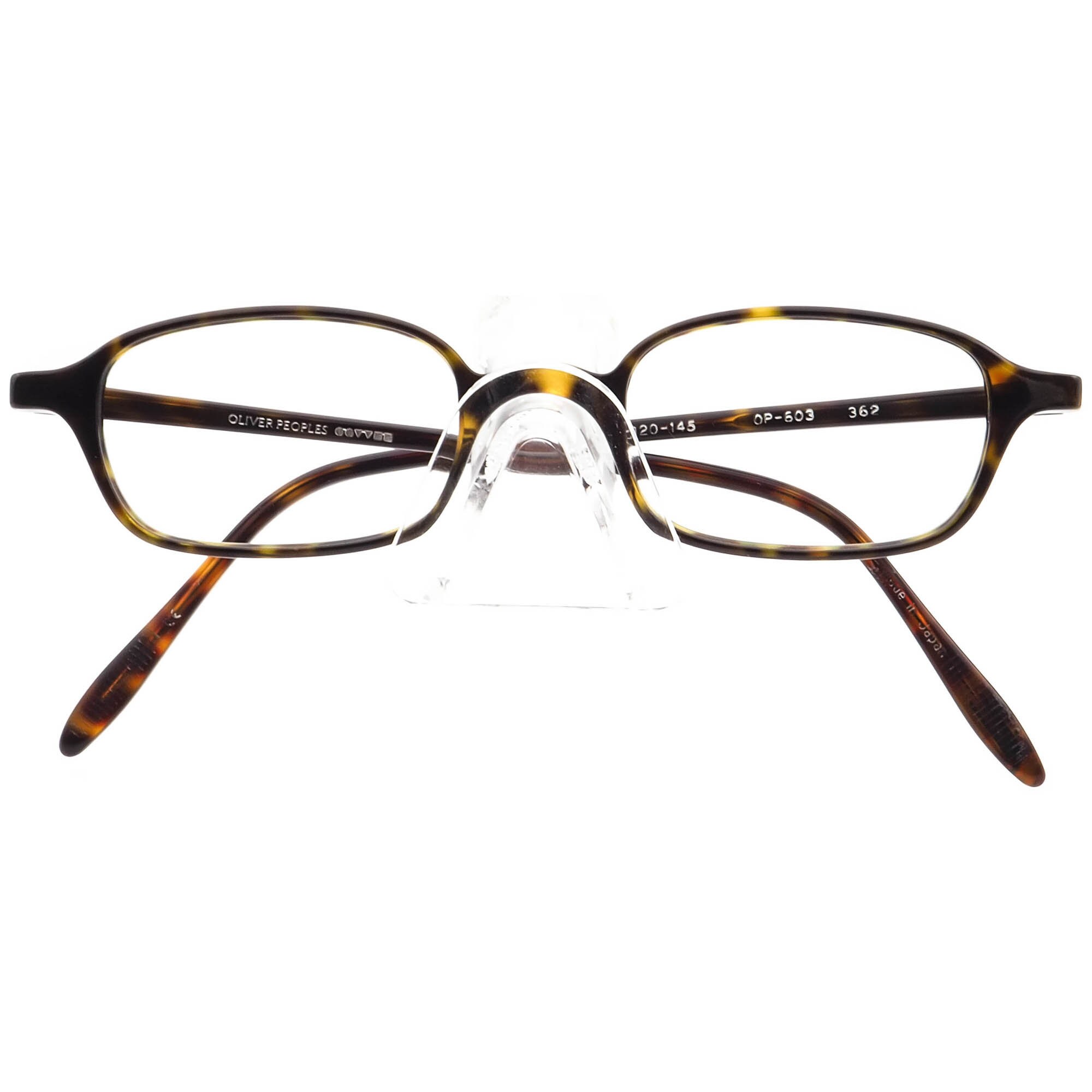 Oliver Peoples Brille OP-603 362 Schildkröte Rechteckiger Rahmen 