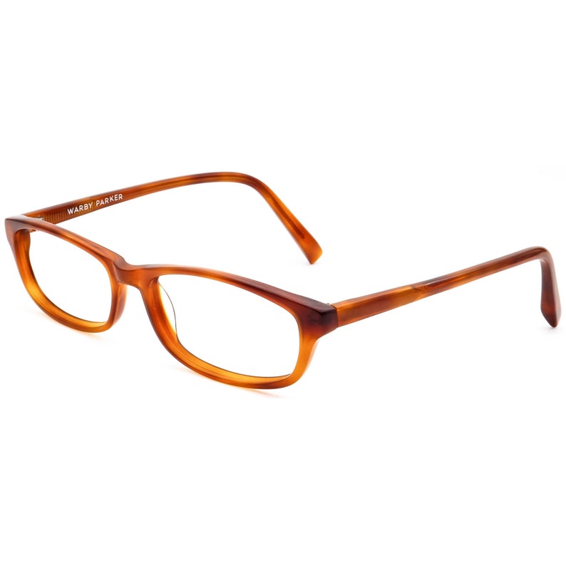 Warby Parker Eyeglasses Nedwin 310 Orange Rectangular Frame 5115 140 image 3