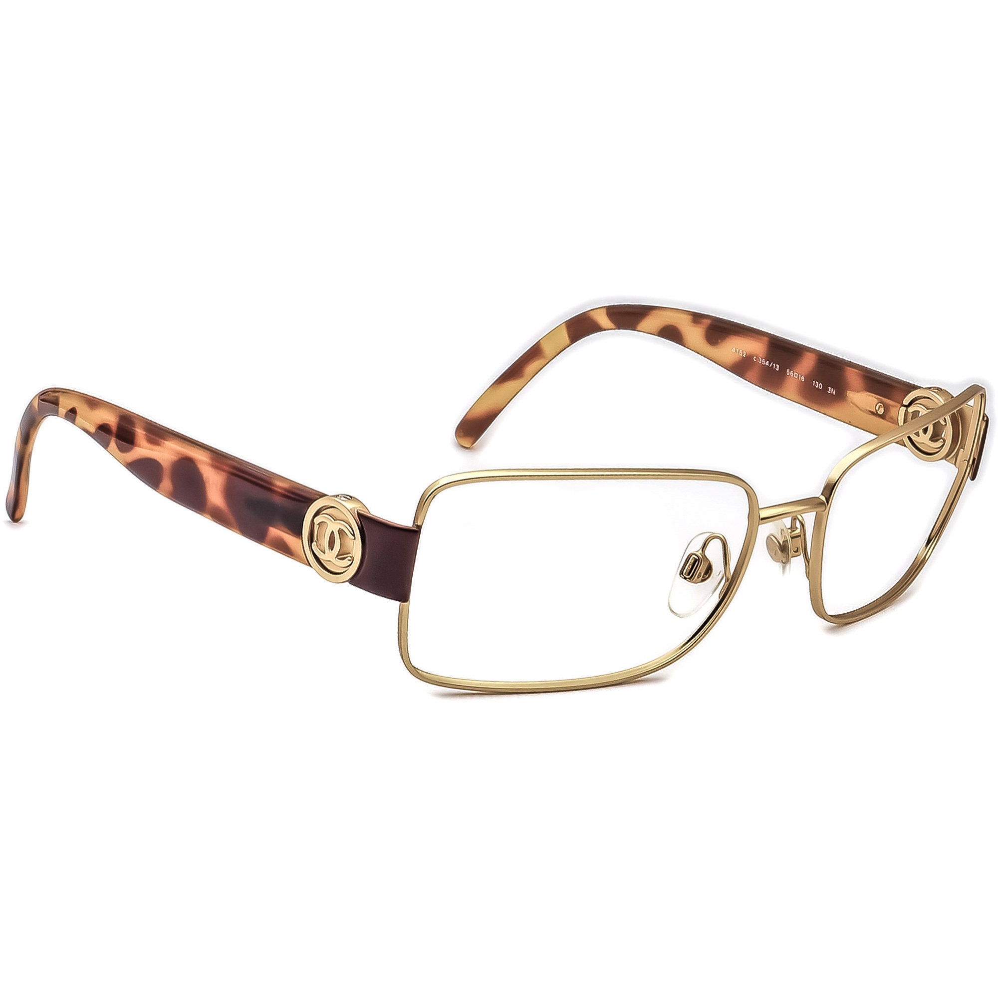 Chanel Sunglasses Frame Only 4152 C.354/13 Gold/leopard -  Canada