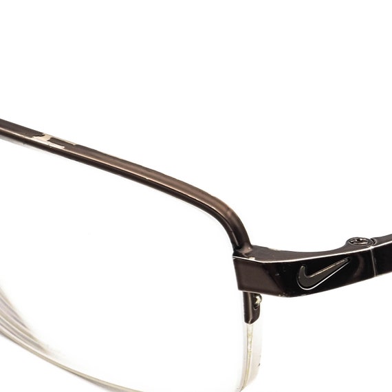 Nike Eyeglasses Brown Half Rim Frame 53[]16 145 - image 5