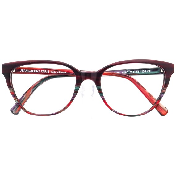 Lafont Red Cat-Eye Women\'s Glasses Frame Lafont Issy & La Didon 6067 Red Cat Eye Womens Eyeglasses  main image 2