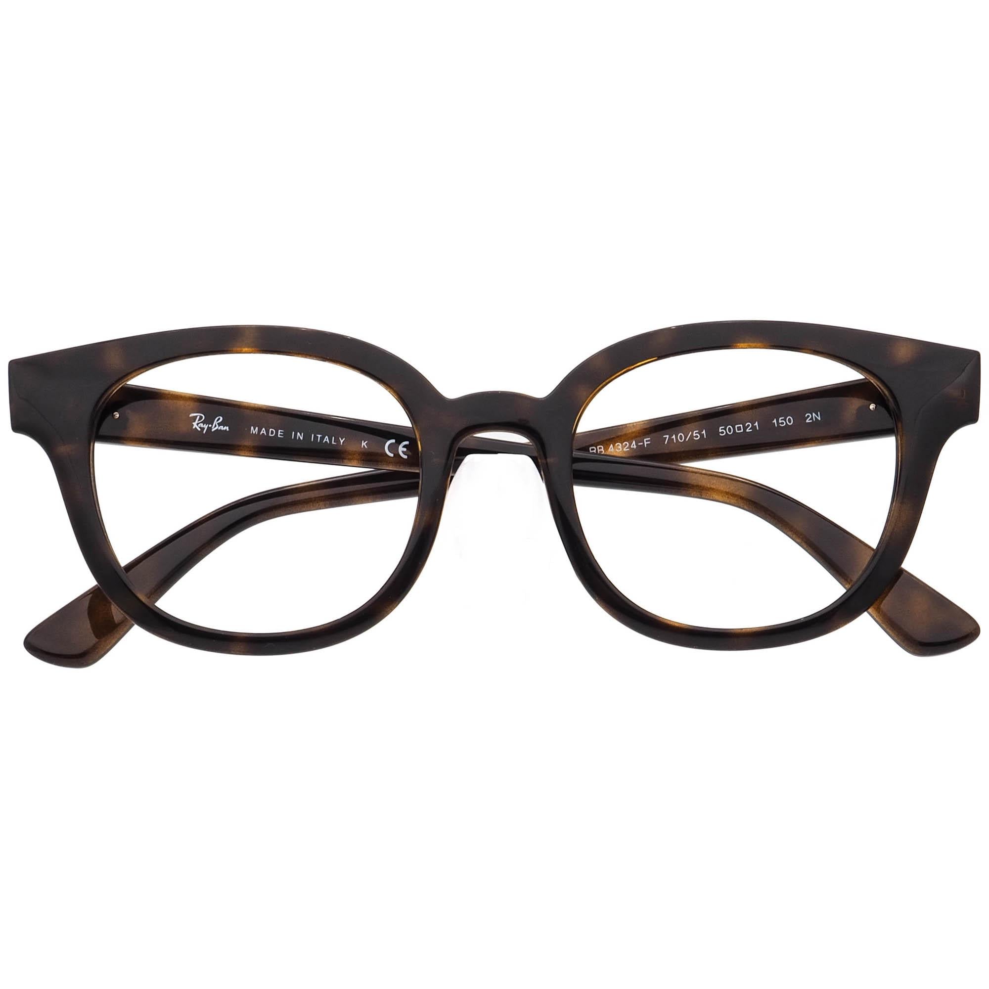 Ray-ban Sunglasses Frame Only RB 4324-F 710/51 Polished Dark