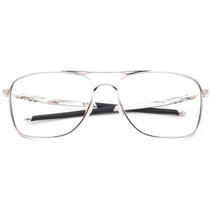 Oakley Men's Sunglasses Frame Only OO4124-0562 Gauge 8 Silver Pilot Metal 62 mm image 6