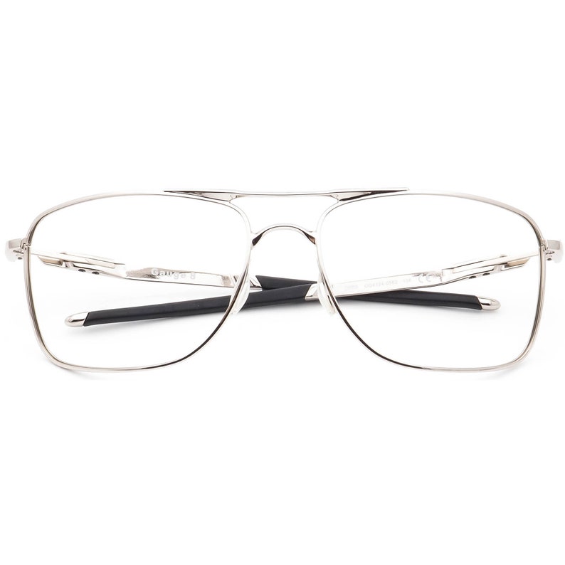 Oakley Men's Sunglasses Frame Only OO4124-0562 Gauge 8 Silver Pilot Metal 62 mm image 6