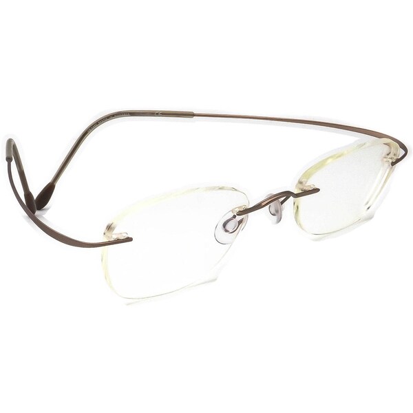 Silhouette Eyeglasses 7395 50 6073 Titan Brown Rimless Frame Austria 48[]21 130