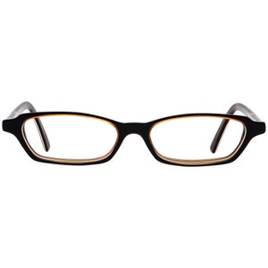 Jean Lafont Eyeglasses Emoi 002 Black/Brown Rectangular Frame France 48[]14 140