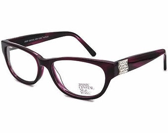 Jimmy Crystal Eyeglasses Fantasy Swarovski Elements Purple Frame 53[]16 140