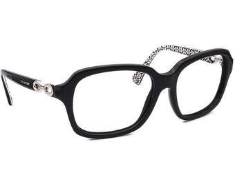 Coach Damen-Sonnenbrille HC 8104 (L081 Ashley) 521411 Schwarz/Schwarz Weiß (Sig C) eckig 57 mm