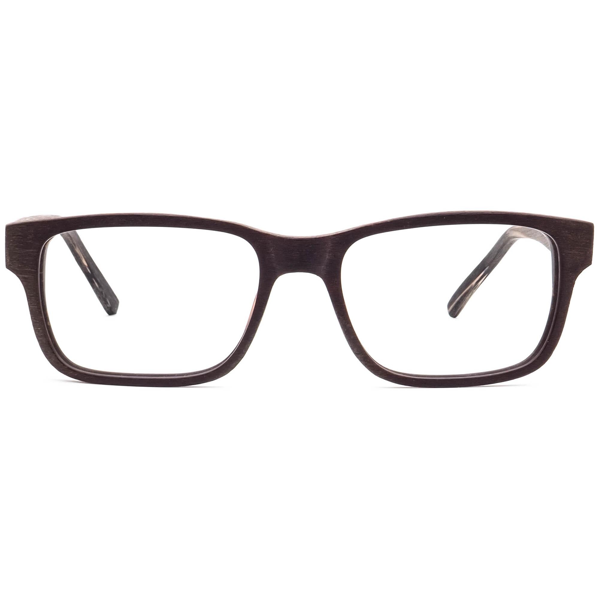See Eyewear Eyeglasses 1820 C3 Ebony Wood Square Frame See Eyewear Eyeglasses 1820 C3 Ebony Wood Square Frame