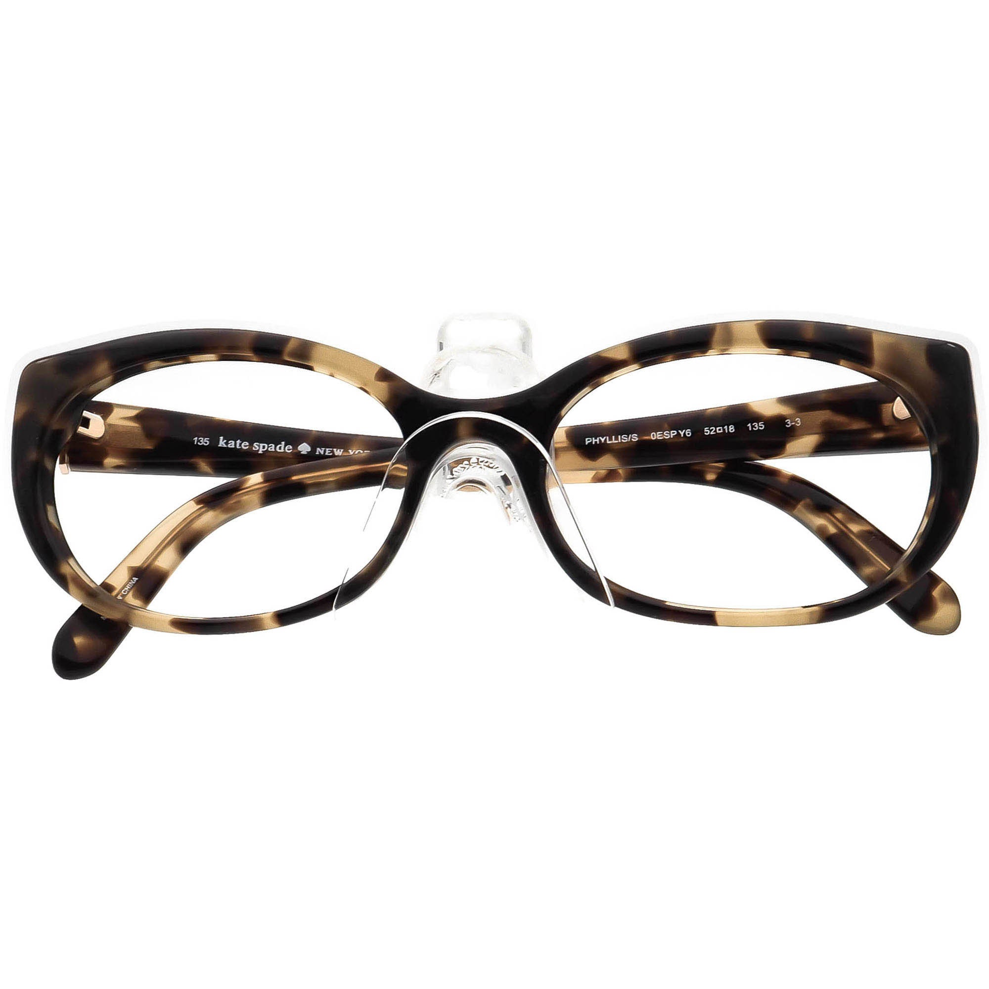 Kate Spade Phyllis Frames Kate Spade Phyllis/S 0JUT/Y6 Oval Cat Sunglasses Tort Aqua  main image 2