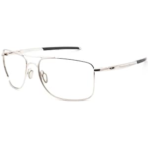 Oakley Men's Sunglasses Frame Only OO4124-0562 Gauge 8 Silver Pilot Metal 62 mm image 3