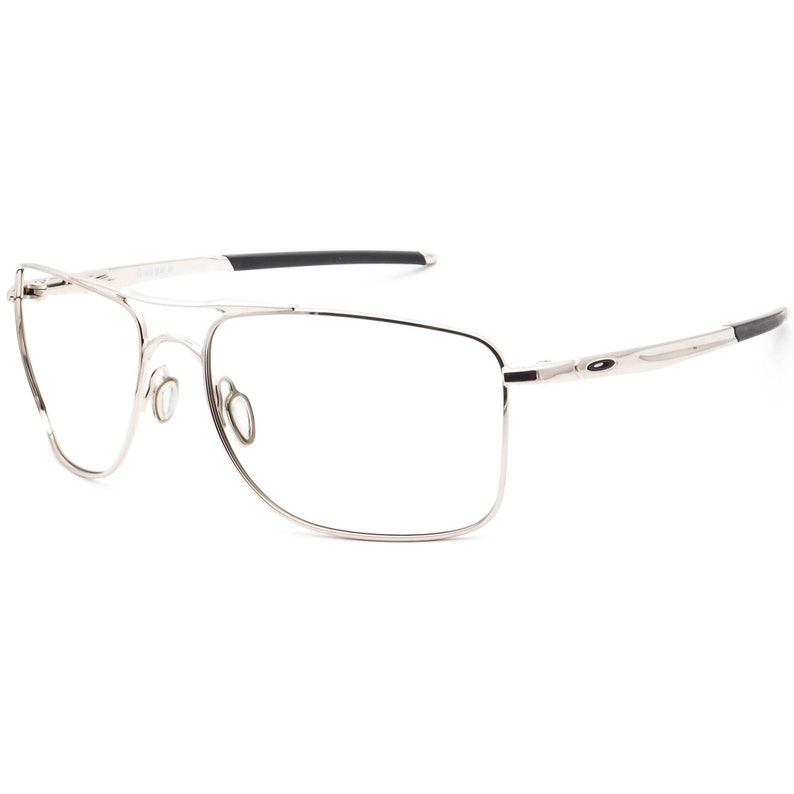 Oakley Men's Sunglasses Frame Only OO4124-0562 Gauge 8 Silver Pilot Metal 62 mm image 3