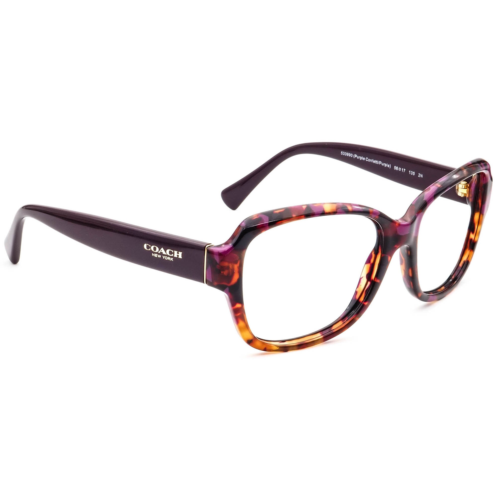 Coach Sunglasses Frame Only HC8160 L145 533990 Purple Confetti