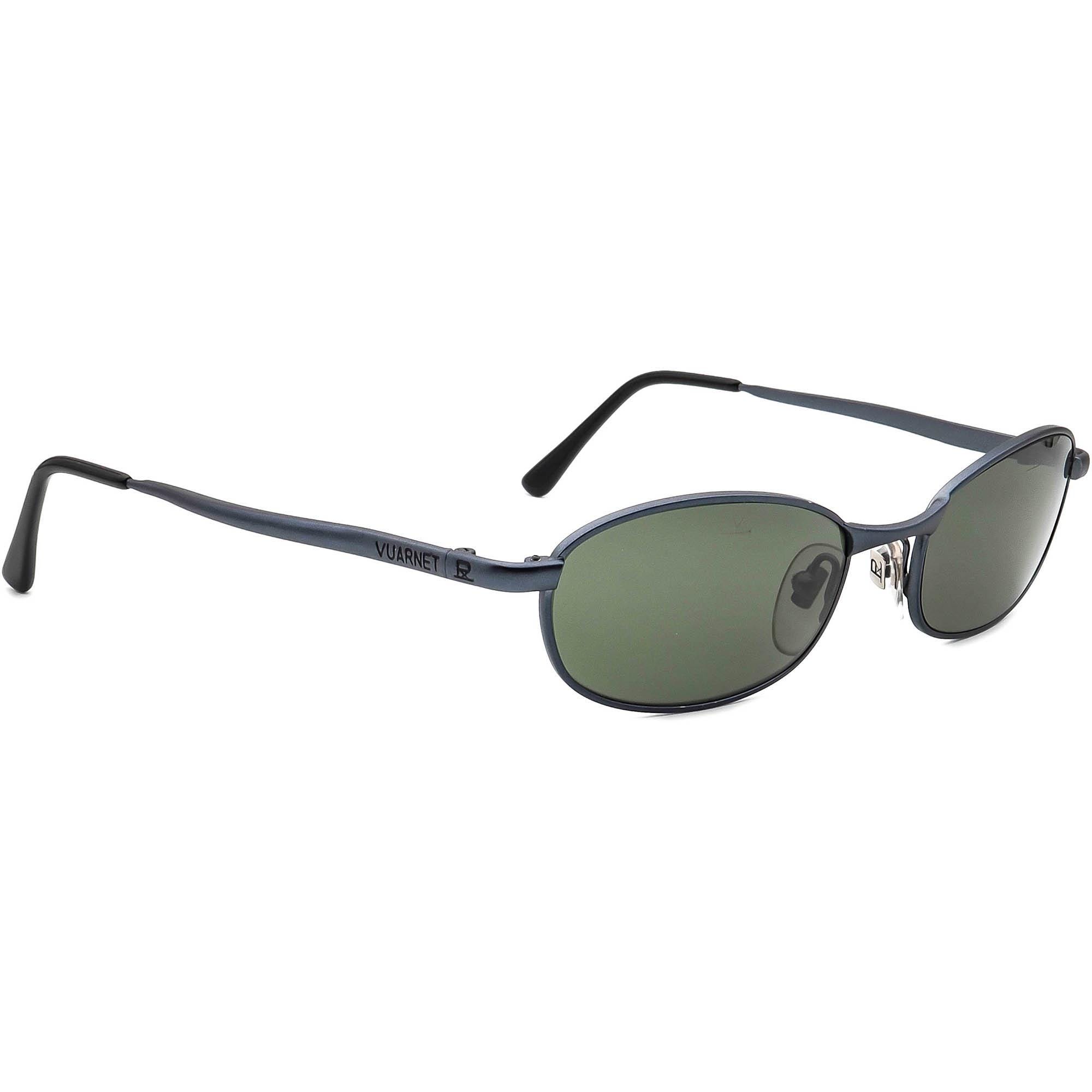 Vuarnet Sunglasses Pouilloux Ref 704 Blue Rectangular Metal 52 mm