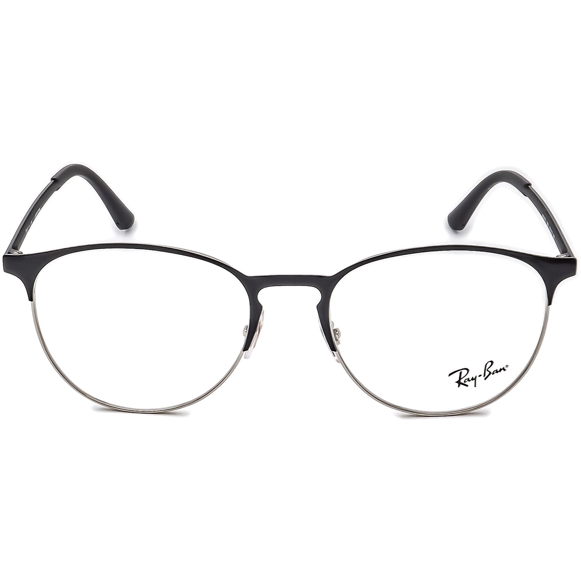 Ray-ban Eyeglasses RB 6375 2861 Black/silver Round Frame 53[]18 145 - Etsy