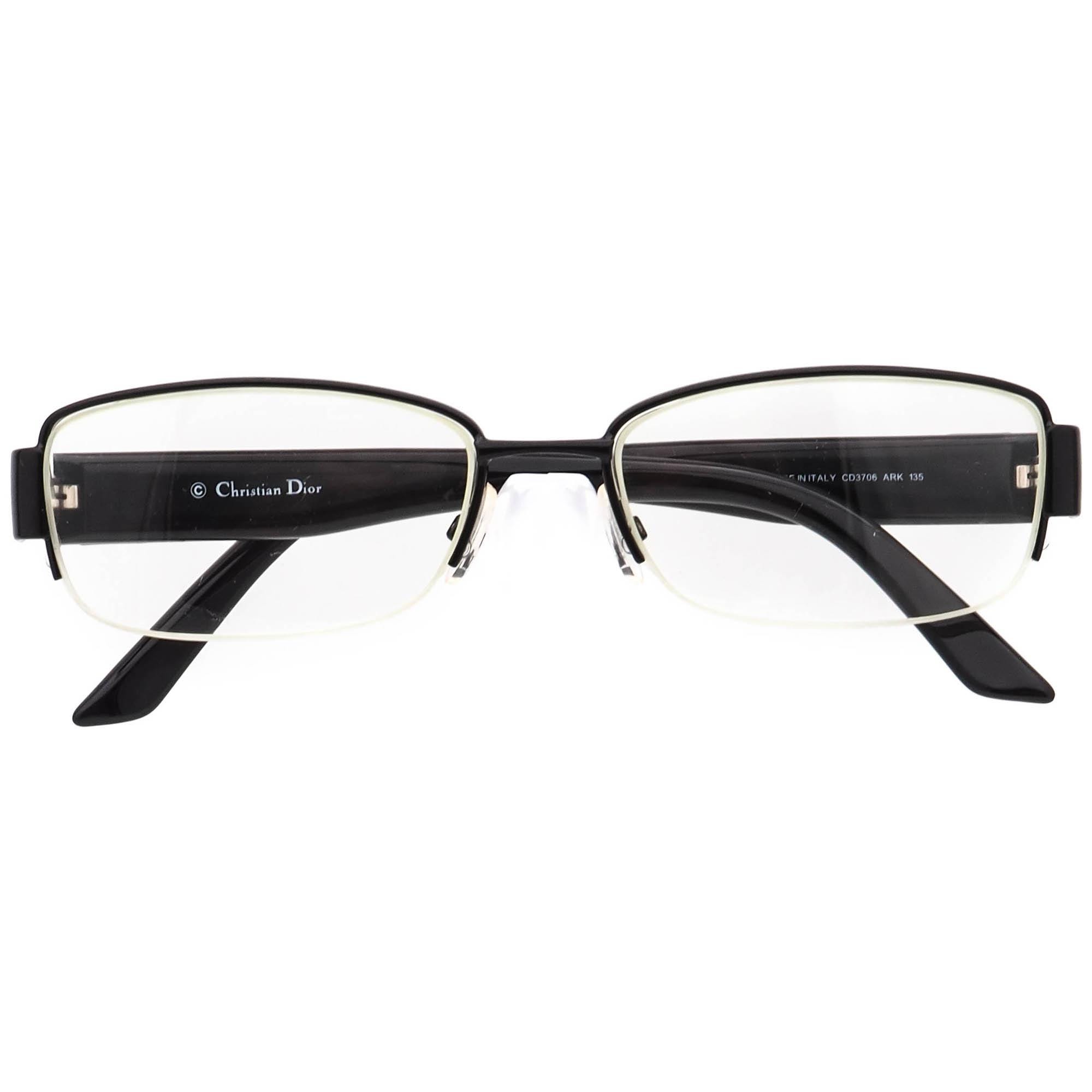 Christian Dior CD3706 Brown Eyeglasses Frames 53-16 Italy Designer Optical Christain Dior Eyeglasses Frame CD3706 ARK Women main image 4