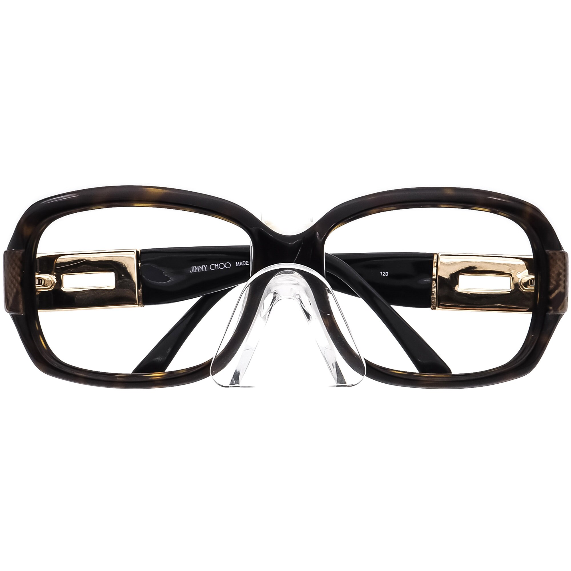 Jimmy Choo Mini JJ Snake Tortoise Wrap Style Sunglasses Jimmy Choo JC5050U S (55 - 16) with Blue lenses and Tortoise  main image 4