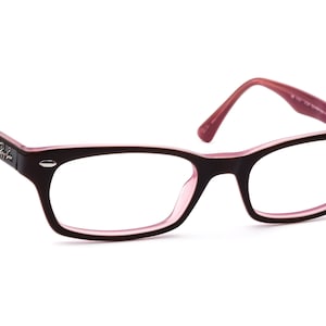 Ray-Ban Eyeglasses RB 5150 2126 Brown on Purple Rectangular Frame 50[]19 135