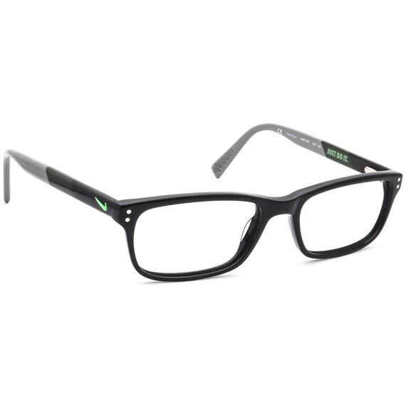 Mediana Atticus Como Nike Eyeglasses 7237 001 Black/gray Rectangular Frame 5217 - Etsy