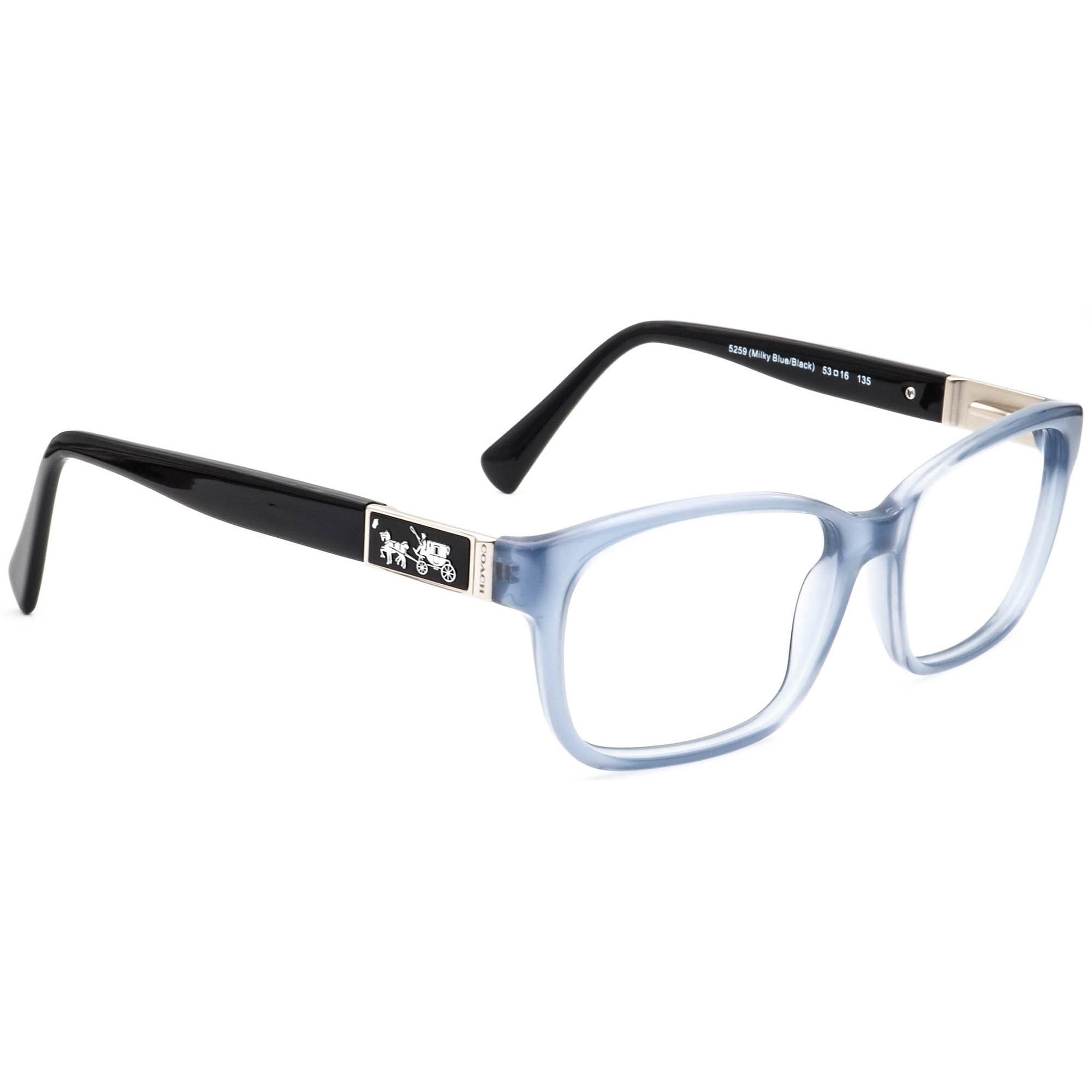 Coach Eyeglasses HC 6062 darcy 5259 Milky Blue/black 
