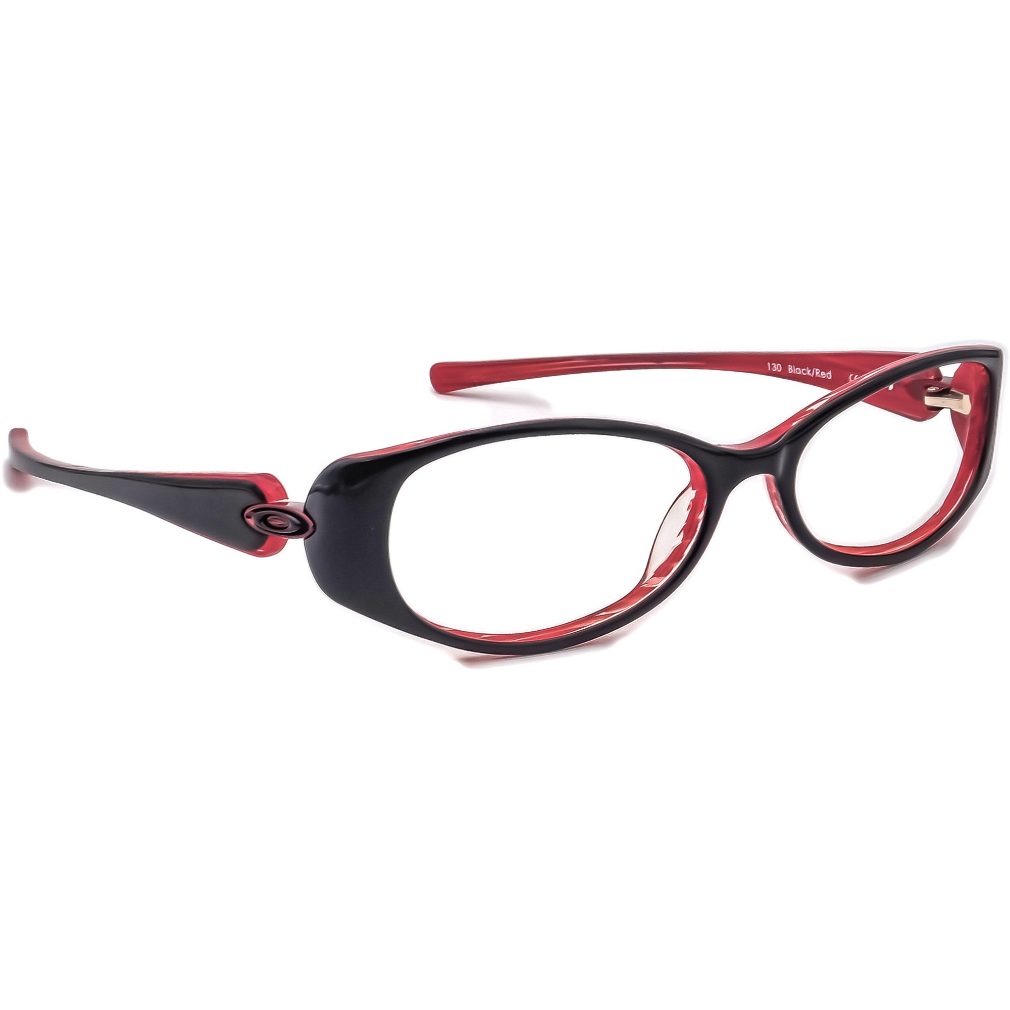 Oakley Women's Eyeglasses Pendant 4.0 Black/red Oval Frame 52[]16