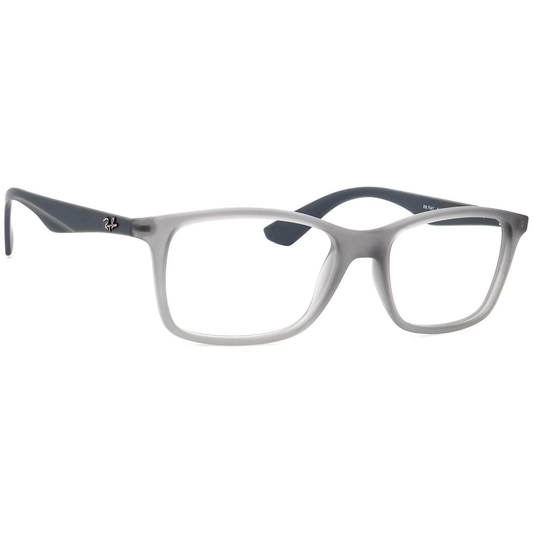 Ray-ban Eyeglasses RB 7047 5482 Matte Gray Square Frame 54[]17 140 - Etsy