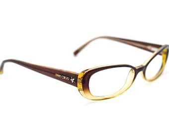 Jimmy Choo Women's Eyeglasses JC37 AT8 Brown Fade Oval Frame Italy 51[]15 135