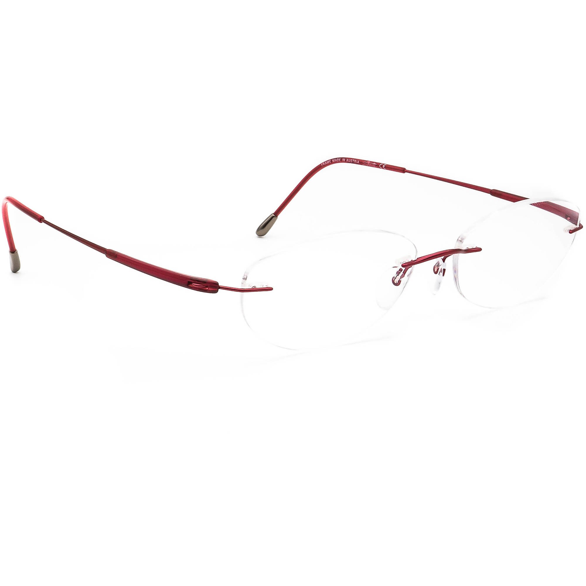 Silhouette Eyeglasses 7719 40 6057 Titan Burgundy Rimless - Etsy