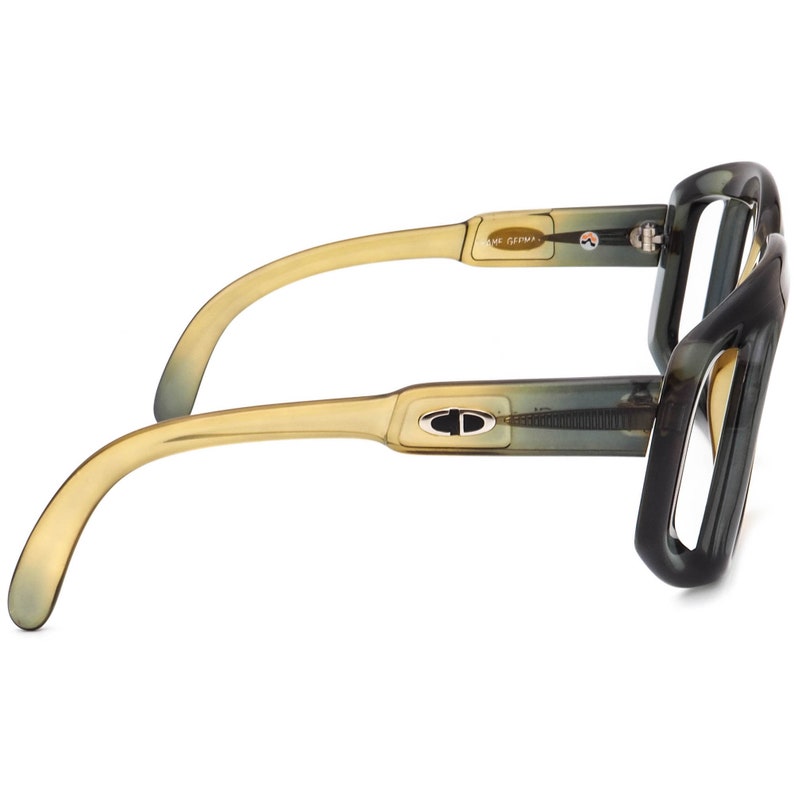 Christian Dior Women's Vintage Sunglasses Frame Only 4374 4 3/4 C05 Transparent Green Olive Gradient Square 52 mm image 4