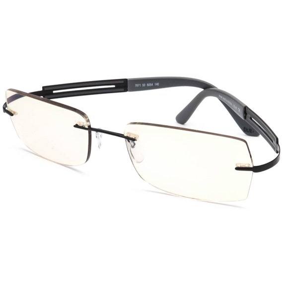 Silhouette Eyeglasses 7671 50 6054 Titan Black/Gr… - image 3