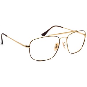 Ray-Ban Sunglasses Frame Only RB 3560 The Colonel 9104 Gold Pilot Italy 58mm