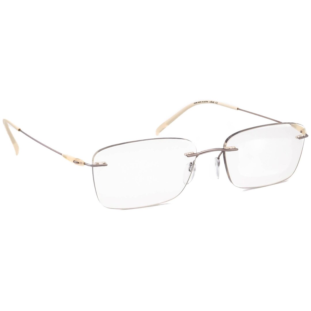 Silhouette Eyeglasses 5500 AW 8540 Dynamics Colorwave Creme Rimless ...