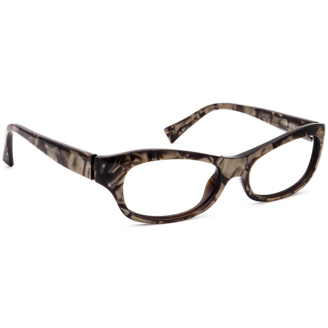 ALAIN MIKLI Black Marble Acetate frames 52/15/135 AL10100005 Handmade France Alain Mikli® - A03535 | Oversized Square Bio-Acetate Optical  main image 3