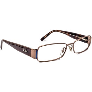 Ray-Ban Eyeglasses RB 6082 2531 Brown Rectangular Frame Italy 51[]16 135