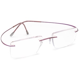Lunettes de vue Silhouette 5515 70 3540 Titan Purple Monture sans monture Autriche 50[]19 140