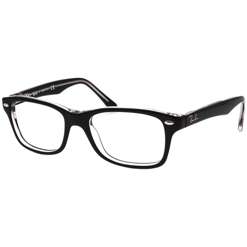 Ray-Ban Små Glasögon RB 1531 3529 Polerad Svart på Genomskinlig Fyrkantig Båge 48[]16 130 bild 3