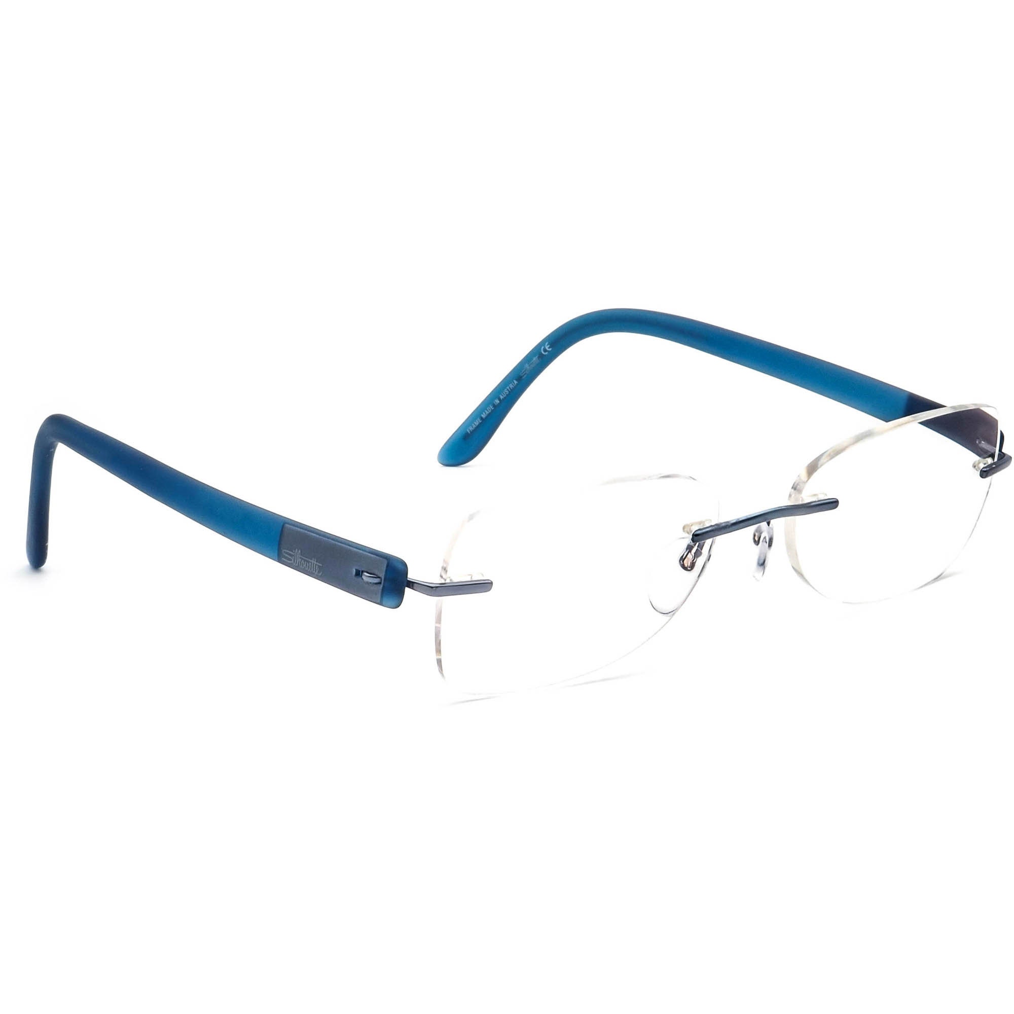 Silhouette Eyeglasses 7608 6058 Blue Rimless Frame Austria  display picture 2