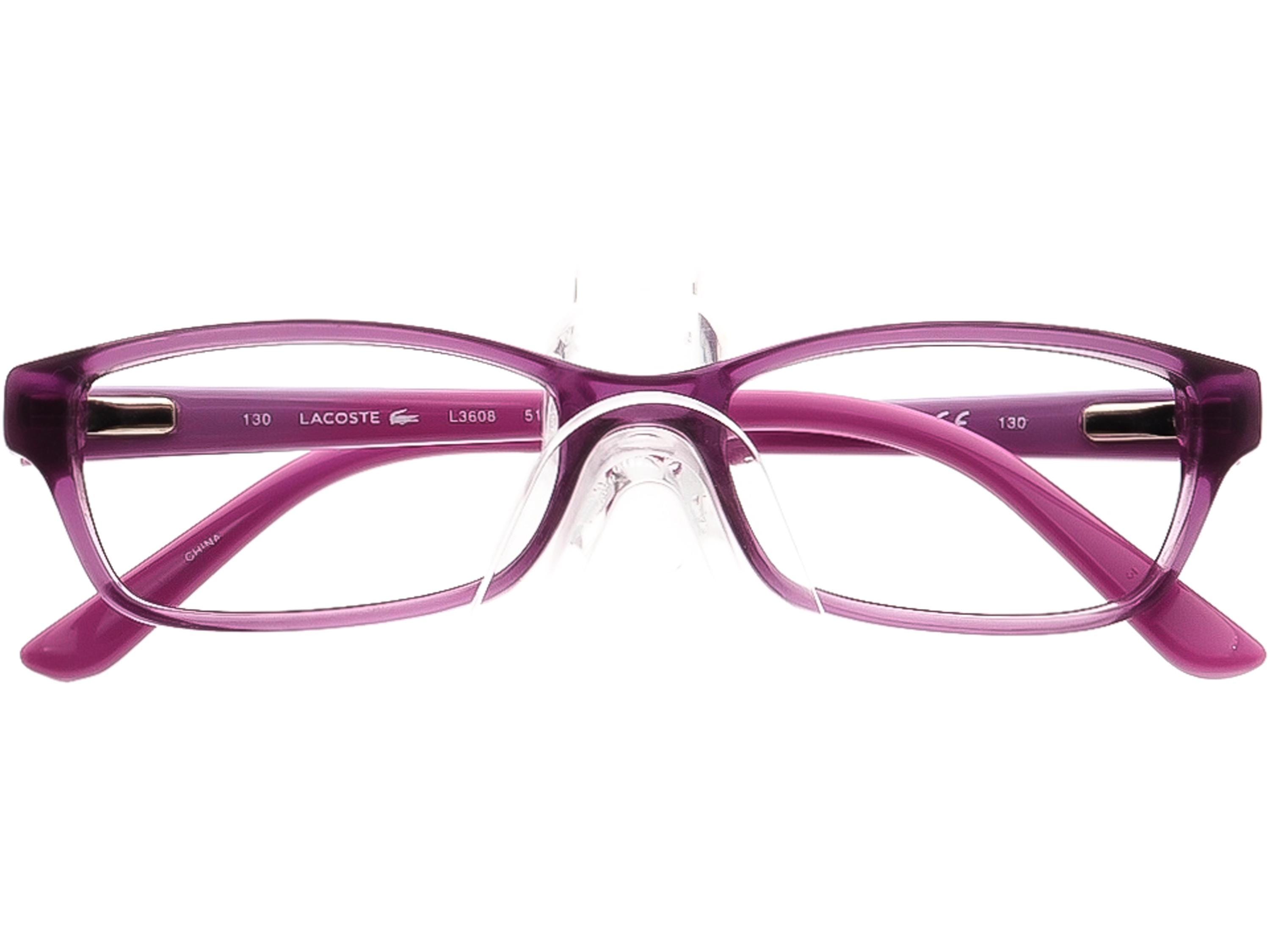 Lacoste Eyeglasses L3608 513 Purple/pink Rectangular Frame  display picture 1