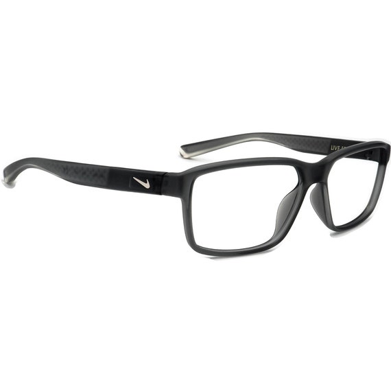 Nike Eyeglasses 7092 068 Matte Gray Rectangular Frame 5514 140 Etsy