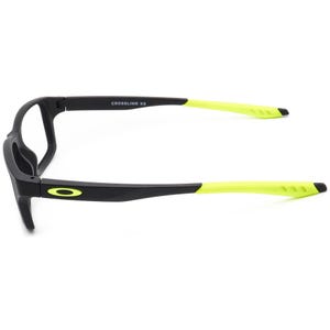 Oakley Men's Eyeglasses OY8002-0649 Crosslink XS Small Matte Black & Green Rectangular Frame 49[]14 122 image 5