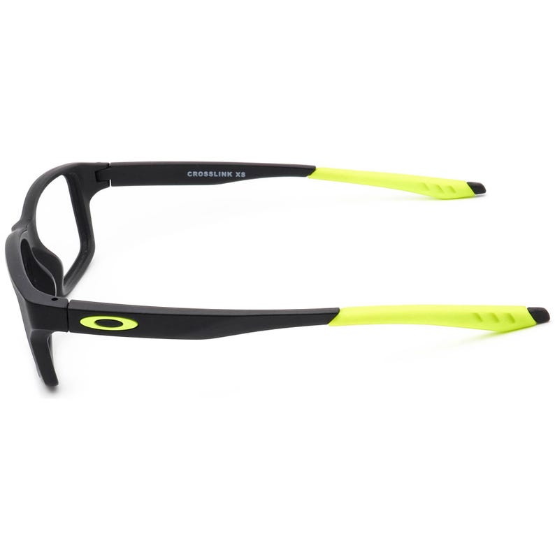 Oakley Men's Eyeglasses OY8002-0649 Crosslink XS Small Matte Black & Green Rectangular Frame 49[]14 122 image 5