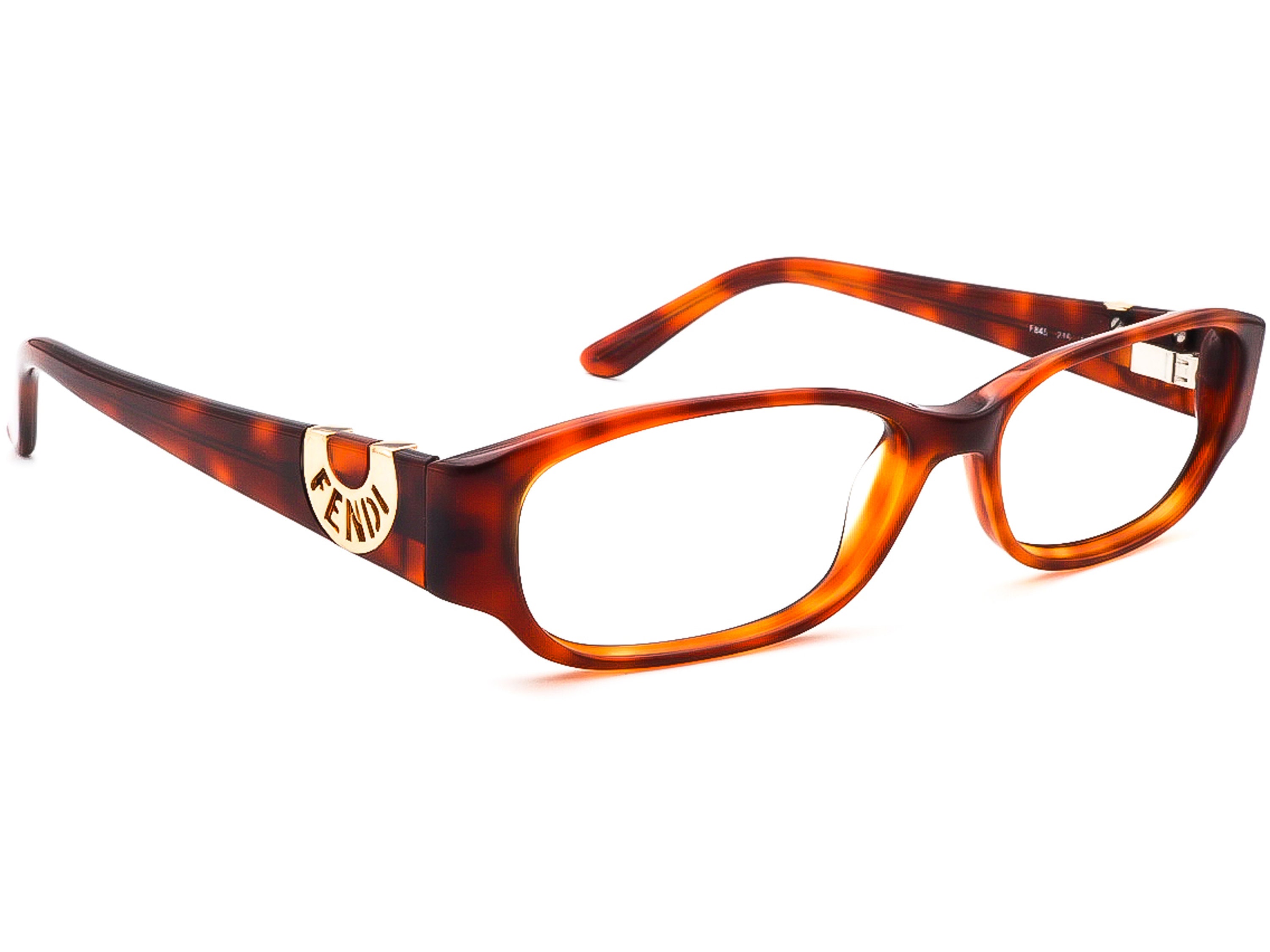 Fendi Eyeglasses F845 216 Tortoise Brown Rectangular Frame  display picture 1