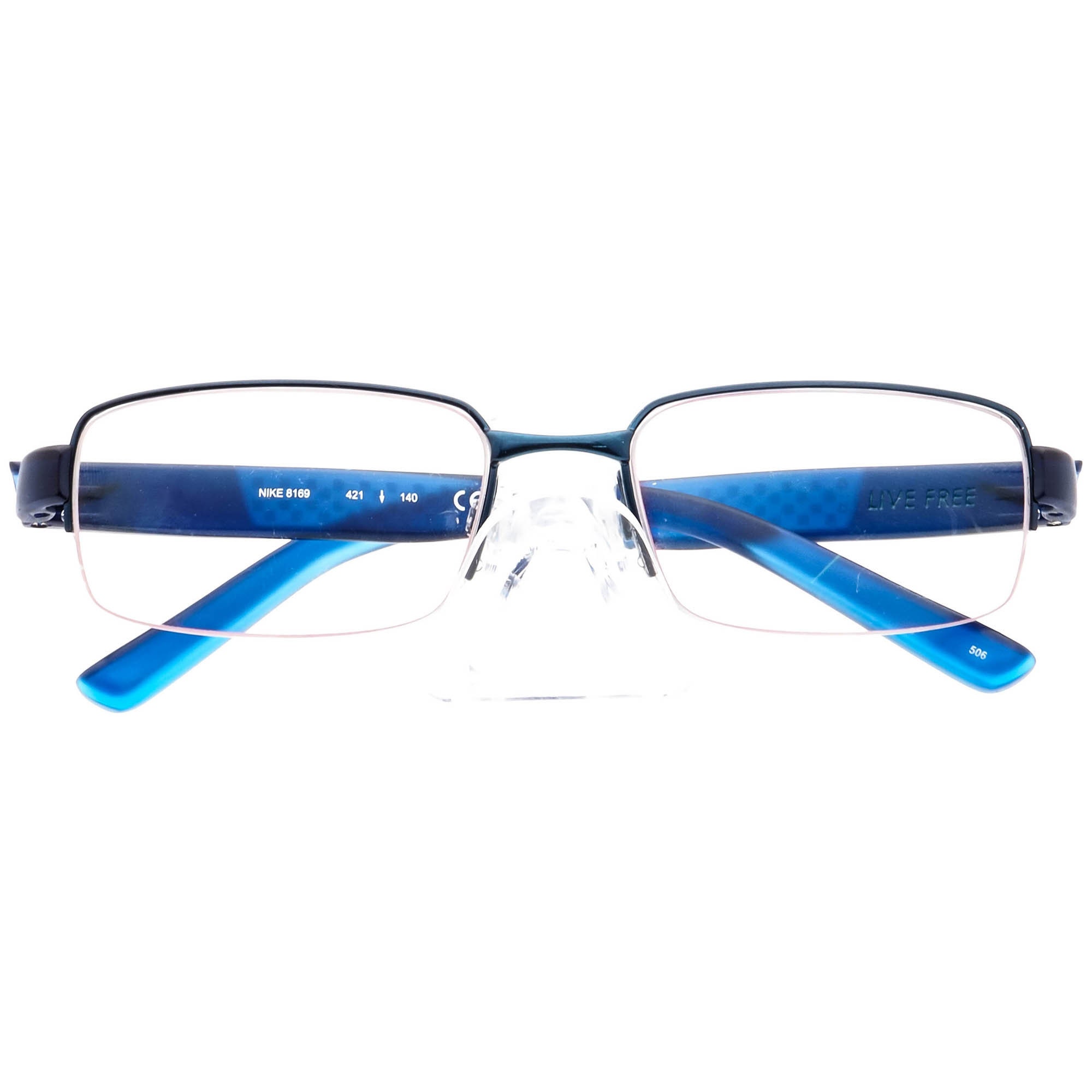 Nike Men's Eyeglasses 8169 421 Blue/matte Blue - Etsy