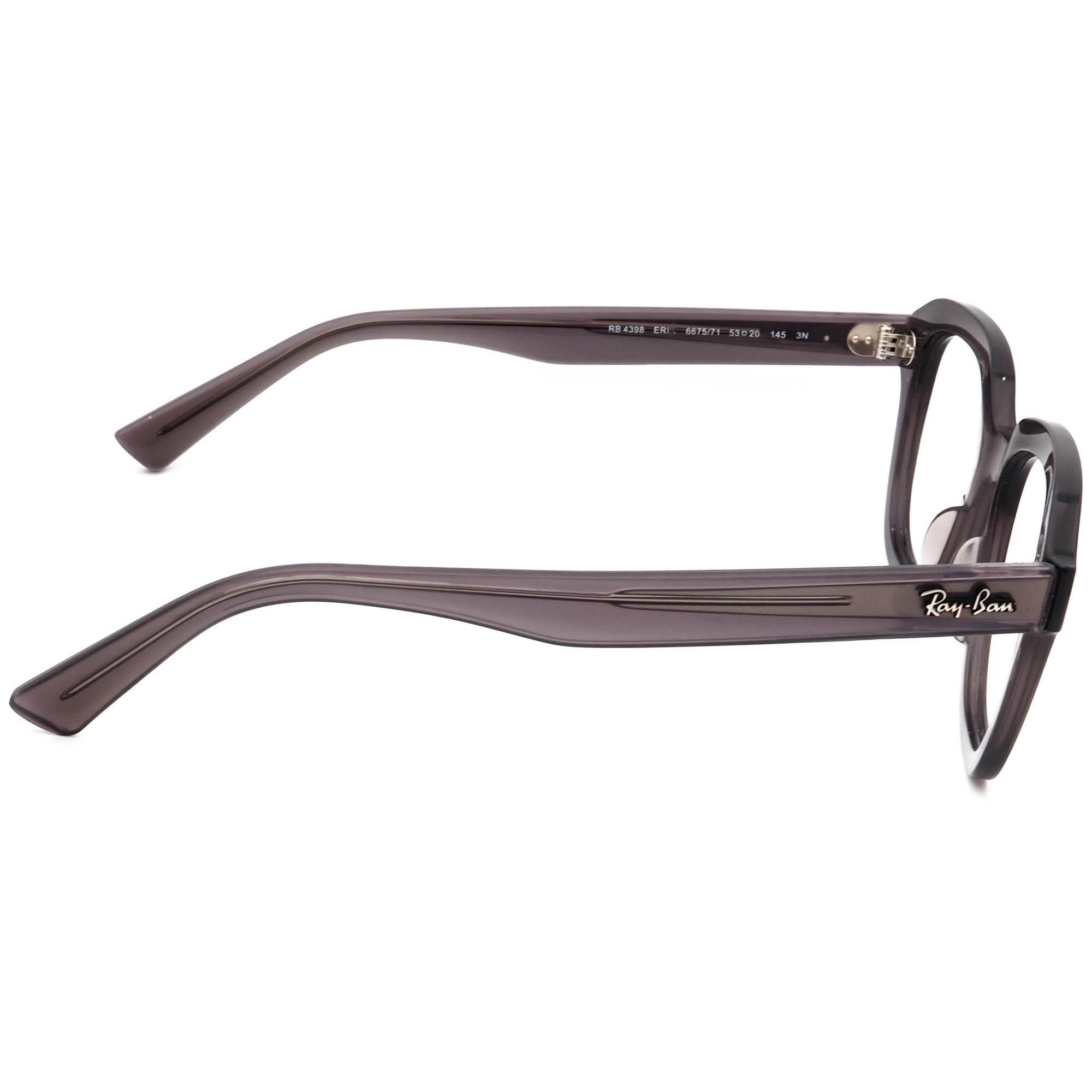 Ray-Ban RB 4398 Erik 6675 71 53 20 145 3N dark grey square Sunglasses Ray-Ban RB4398 Erik Sunglasses | LensCrafters main image 3