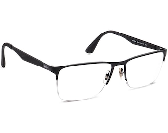 Ray-Ban Men's Eyeglasses RB6335 2503 Matte Black Half Rim Metal Frame 56[]17 145