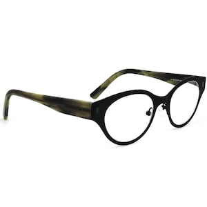 Iyoko Inyake Eyeglasses IY 495 Col.77 Green Oval Horn Rim Frame Japan 48[]21 145