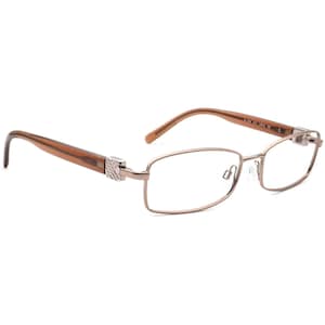 Burberry Women&#39;s Eyeglasses B 1145 1016 Brown Rectangular Frame Italy 53[]16 135