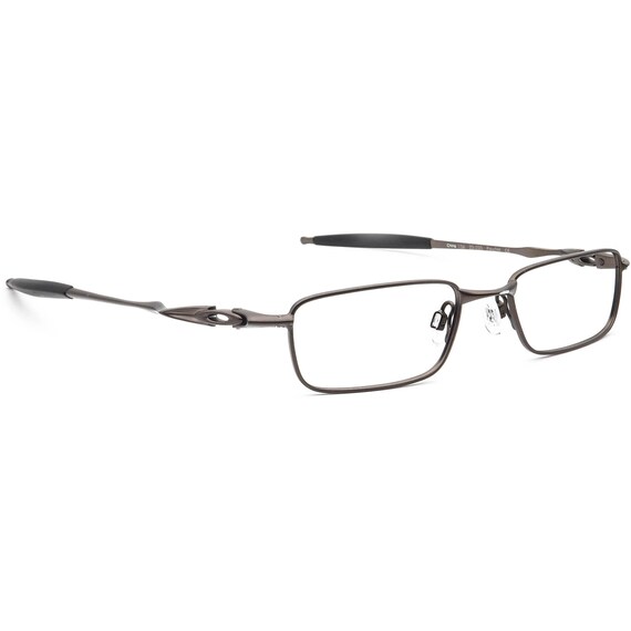 Oakley Eyeglasses 22220 Drill Bit Pewter Rectangular Metal Etsy