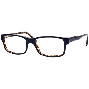 Ray-Ban Eyeglasses RB 5245 5219 Polished Dark Blue on Havana Square Frame 52[]17 140 image 3